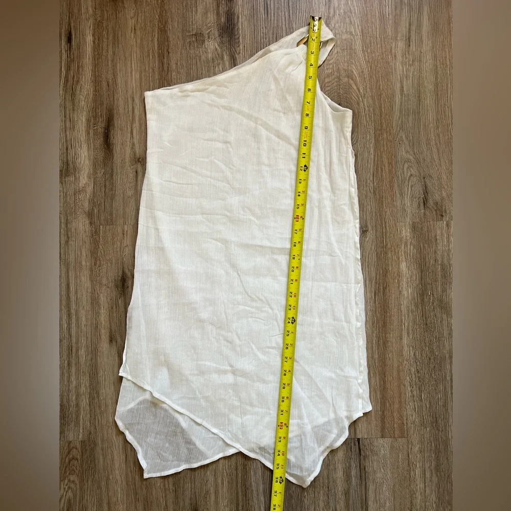 MICHAEL Michael Kors Sunny Island One Shoulder Cover-Up Dress in White Size XS